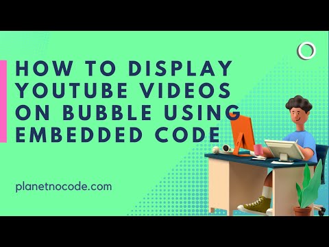 How to embed YouTube videos on Bubble.io using embed code thumbnail