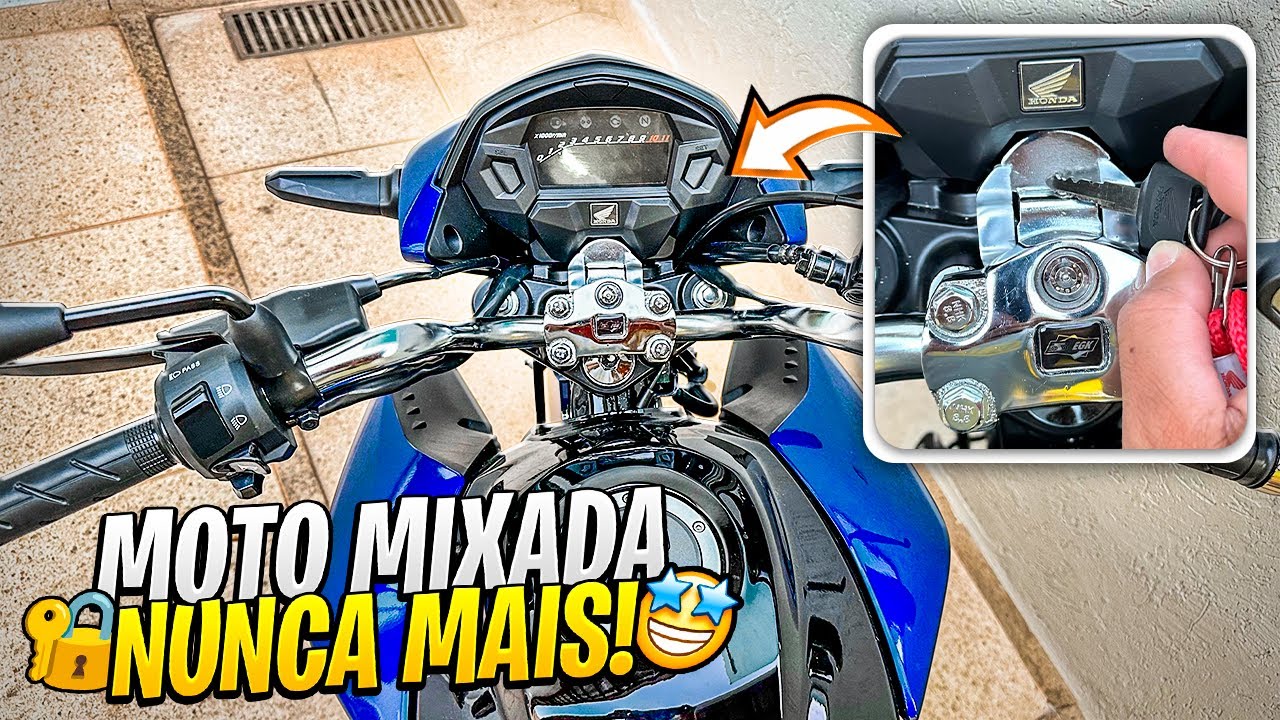 TRAVA ANTI MIXA/ ANTI FURTO NA MINHA CG 160 TITAN 2024, INSTALEI E TESTEI