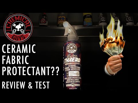 CHEMICAL GUYS HYDRO THREAD CERAMIC FABRIC PROTECTANT Review & Test.