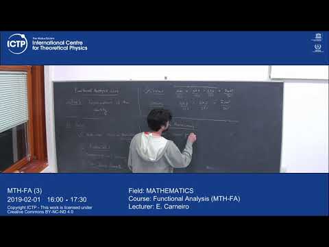 Functional Analysis (MTH-FA)  Lecture 3