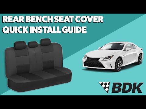 Universal Car Rear Bench Seat Cover Quick Installation Guide Video - 2021 Edition