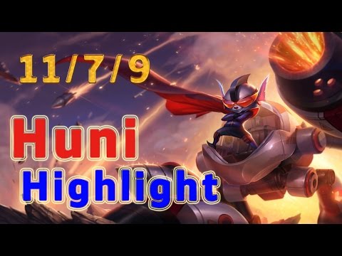 Highlight SKT T1 Huni Rumble TOP vs Cho'Gath Patch 7.4