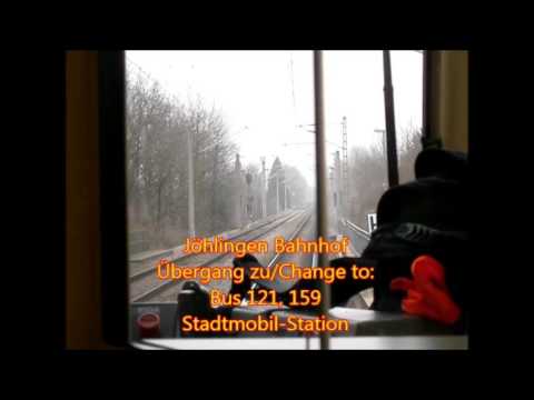 Stadtbahn Karlsruhe Linie S4 Nord Albtalbahnhof-Heilbronn, Teil 3/8, Grötzingen bis Bretten