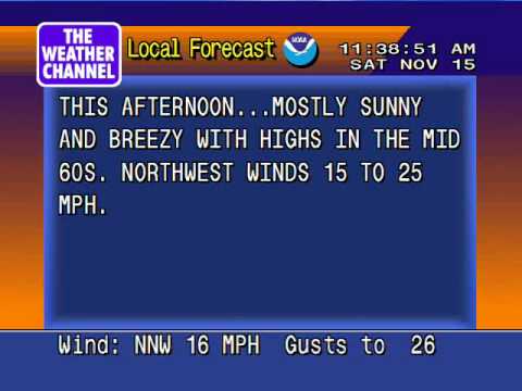 WeatherSTAR 4000 Emulator Clip: 11:38 AM - 11/15/08