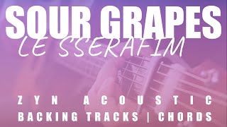 Download lagu SOUR GRAPES LE SSERAFIM Acoustic Karaoke Chords... mp3