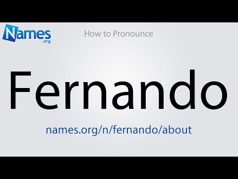 How to Pronounce Fernando
