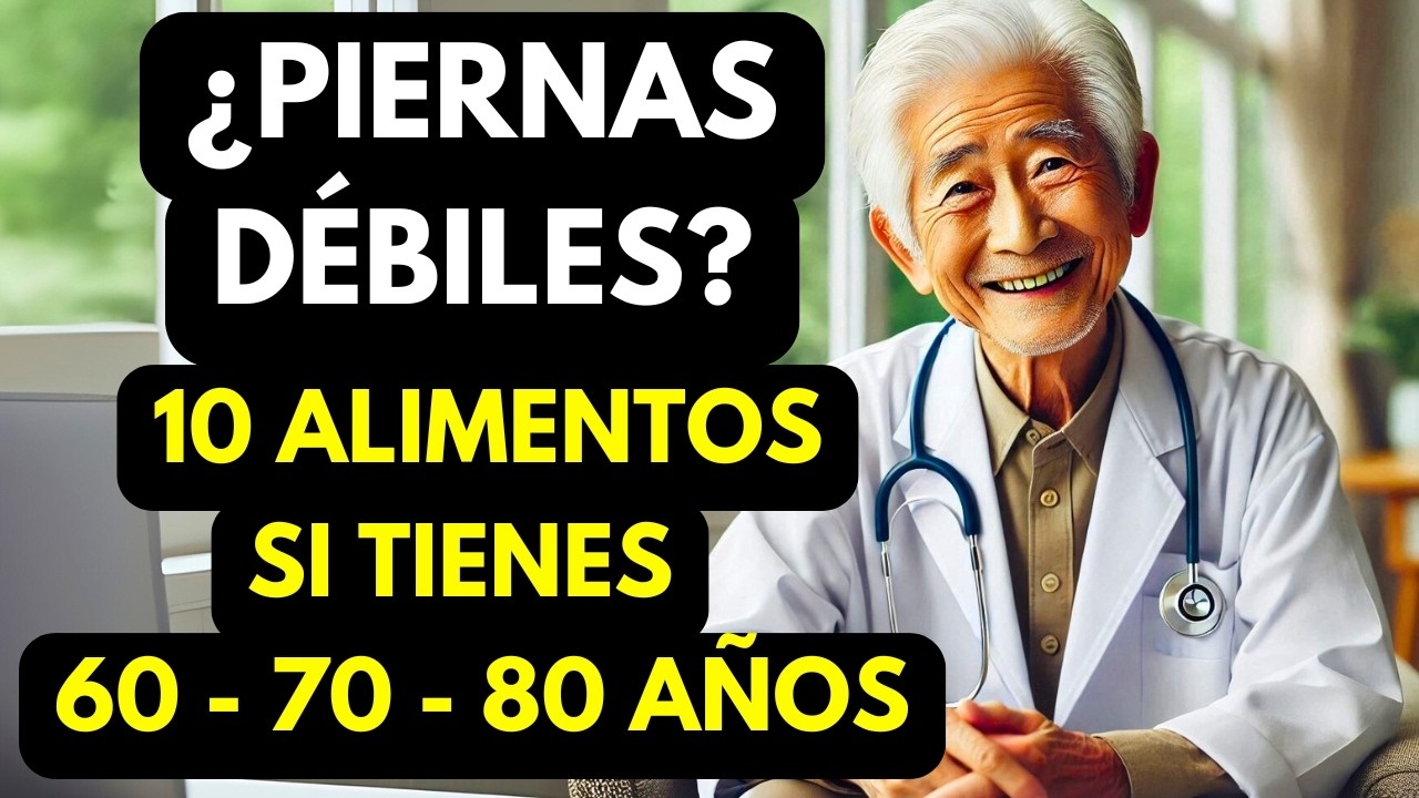 ¡CUIDADO! Si tienes las PIERNAS DÉBILES COME estos 10 alimentos para mantenerlas FUERTES