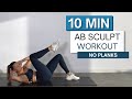 10 Min AB SCULPT WORKOUT No Planks Controlled Core Burn Intense With Modifications Provided