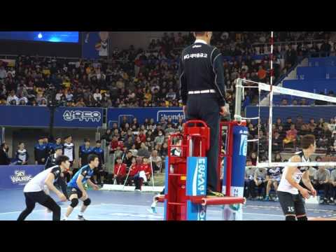 현대캐피탈 스카이워커스 skywalkers  삼성전 대니 Danijel Galic 서브