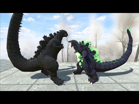 Dark Shin Godzilla Vs Team Super Godzilla Death run - Animal Revolt Battle Simulator