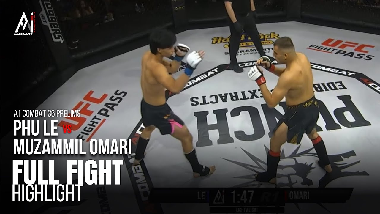 Phu Le vs Muzammil Omari | Amateur Lightweight Bout | A1 Combat 36 Prelims