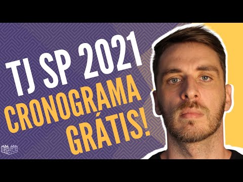 Concurso TJ SP escrevente 2021 - Cronograma grátis (plano completo)