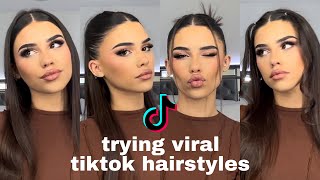 Trying 10 Viral TikTok Hairstyles