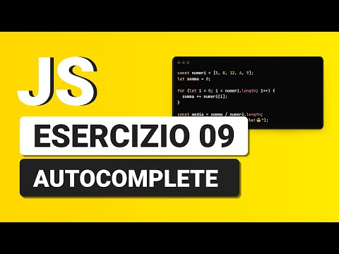 Autocomplete Search - Javascript Exercise 09 with Solution