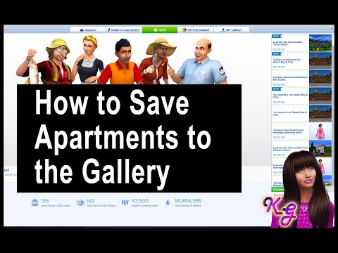 Part of a video titled Saving an Apartment to the Gallery in The Sims 4 - YouTube
