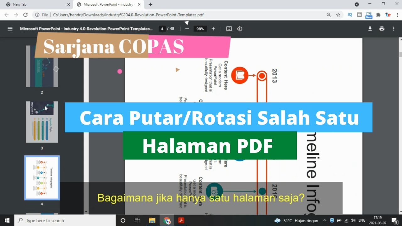 Cara Rotasi Halaman PDF