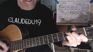 LA MALADIE D AMOUR  DE M . SARDOU  . tuto guitare .