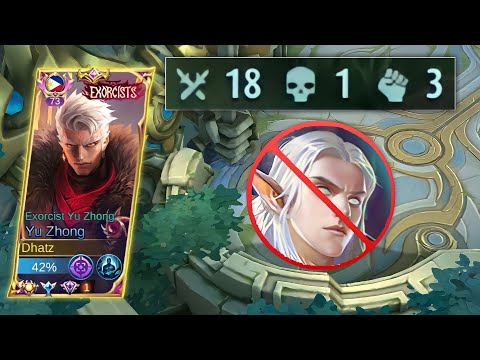 ESTES HEAL CAN'T SUSTAIN TEAM BECAUSE OF THIS 1 HIT COMBO BUILD! | YU ZHONG BEST BUILD 2023 - MLBB