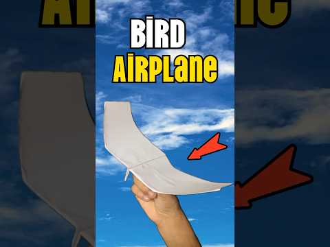 This plane flies exactly like a bird | how to make a paper airplane 🤩