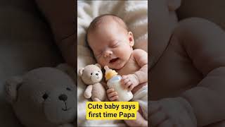 Download lagu cute baby says first time Papa #shortvideo #b mp3