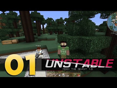 Minecraft Mods - FTB Unstable 1.8 E01: Jumping Ore Doubling (Ryotcraft Modded)