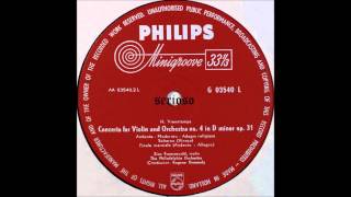 vieuxtemps, Violin Concerto No 4 D Moll Op 31, Francescatti