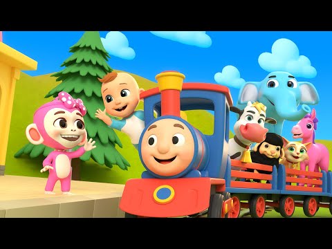 Kids Learn Animal Sounds on the Colorful Train | Baby Coco's Nursery Rhymes