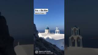 FIRA TO OIA HIKE GREECE VLOG #SHORTS