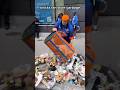 Knicks Fan Steals Garbage At Parade 😭