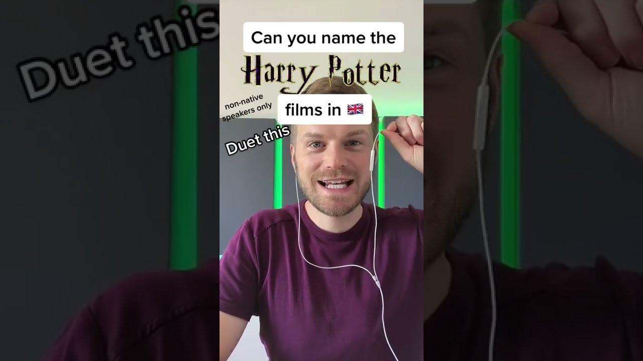 Can you name all the Harry Potter films in English 🤔 #shorts