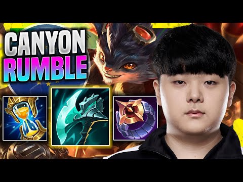 CANYON TRIES RUMBLE WITH NEW BUFFS! - DK Canyon Plays Rumble Jungle vs Lillia! | Season 11