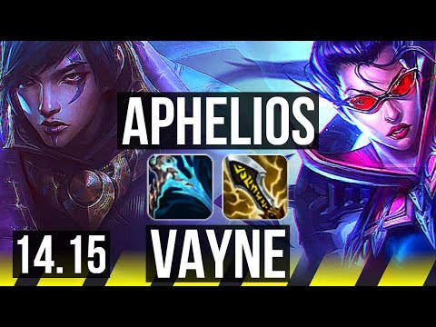 APHELIOS & Nami vs VAYNE & Sona (ADC) | 9/0/2, Legendary, 600+ games | BR Grandmaster | 14.15