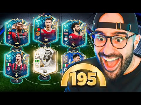 INSANE 195 FUT DRAFT! HIGHEST RATED DRAFT IN FIFA!!