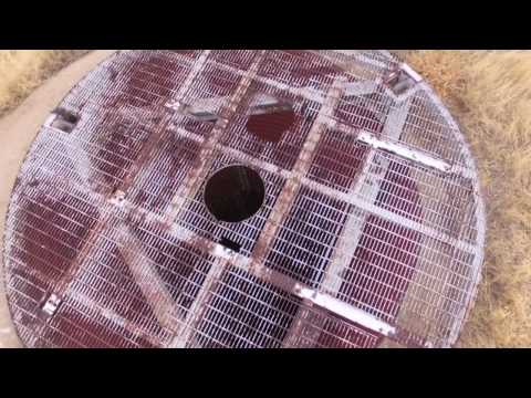 aerial view of 3 abandoned missile silo sites