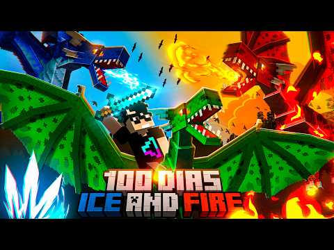 Sobrevivi mais 100 DIAS ZERANDO O ICE AND FIRE no Minecraft - O FILME