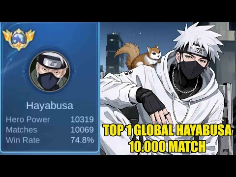 Belajar dari top 1 global hayabusa 10.000 match gendong 1 team tanpa mati - MOBILE LEGENDS