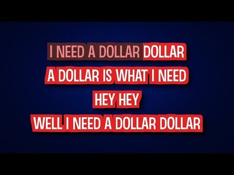 Aloe Blacc - I Need a Dollar (Karaoke Version)