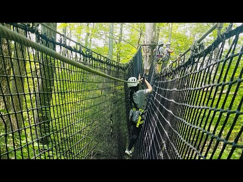 Treetop Trekking Shouffville 繩網陣 p2 Bumble Bee 黄蜂尾後Jump (Bilibala talk 20210807)