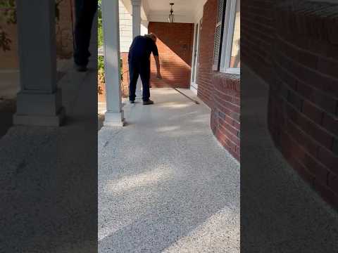 Watch This Flake Epoxy Floor Come to Life