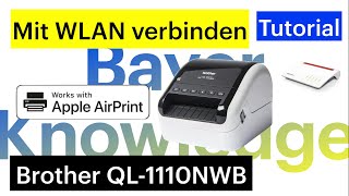 Brother Labeldrucker QL-1110NWB WLAN richtig einrichten [Apple AirPrint, WPS, statische IP Adresse]