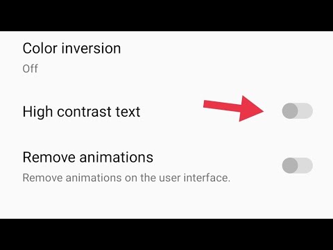 OnePlus Ace Racing Accessibility setting, How to on High contrast test mode in OnePlus Ace Racing