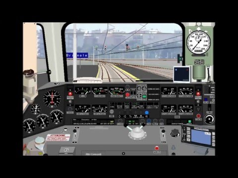 Genova Brignole-Sestri Levante in cabina dell'E656 - Simulatore Treno (parte 1)