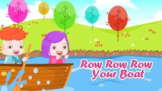 Row Row Row Your Boat Nursery Rhyme with Lyrics - Traditional Lullaby for Babies