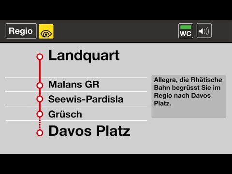 RhB Ansagen » Regio Landquart — Davos Platz (mit Fideris/Furna!) (2023) | SLBahnen