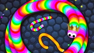 EATING BIGGEST SLITHER.IO SNAKES Destroying HUGE Snakes in Slitherio