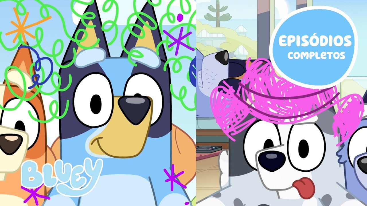 Jogos com Amigos 😊 🎈 | Episódios de Bluey | Bluey Português Brasil Canal Oficial