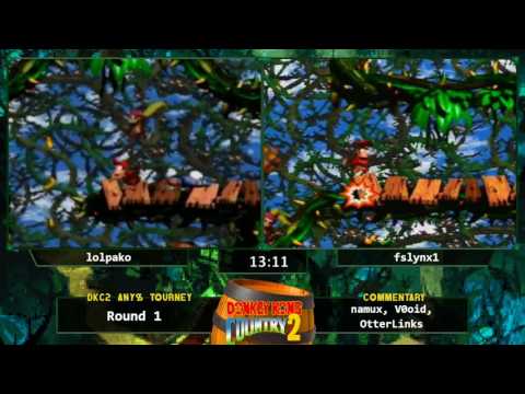 lolpako vs fslynx1 - Donkey Kong Country 2 Any% Tournament 2016