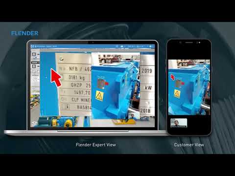 Flender Remote Expert for quick support - illustration of a use case
