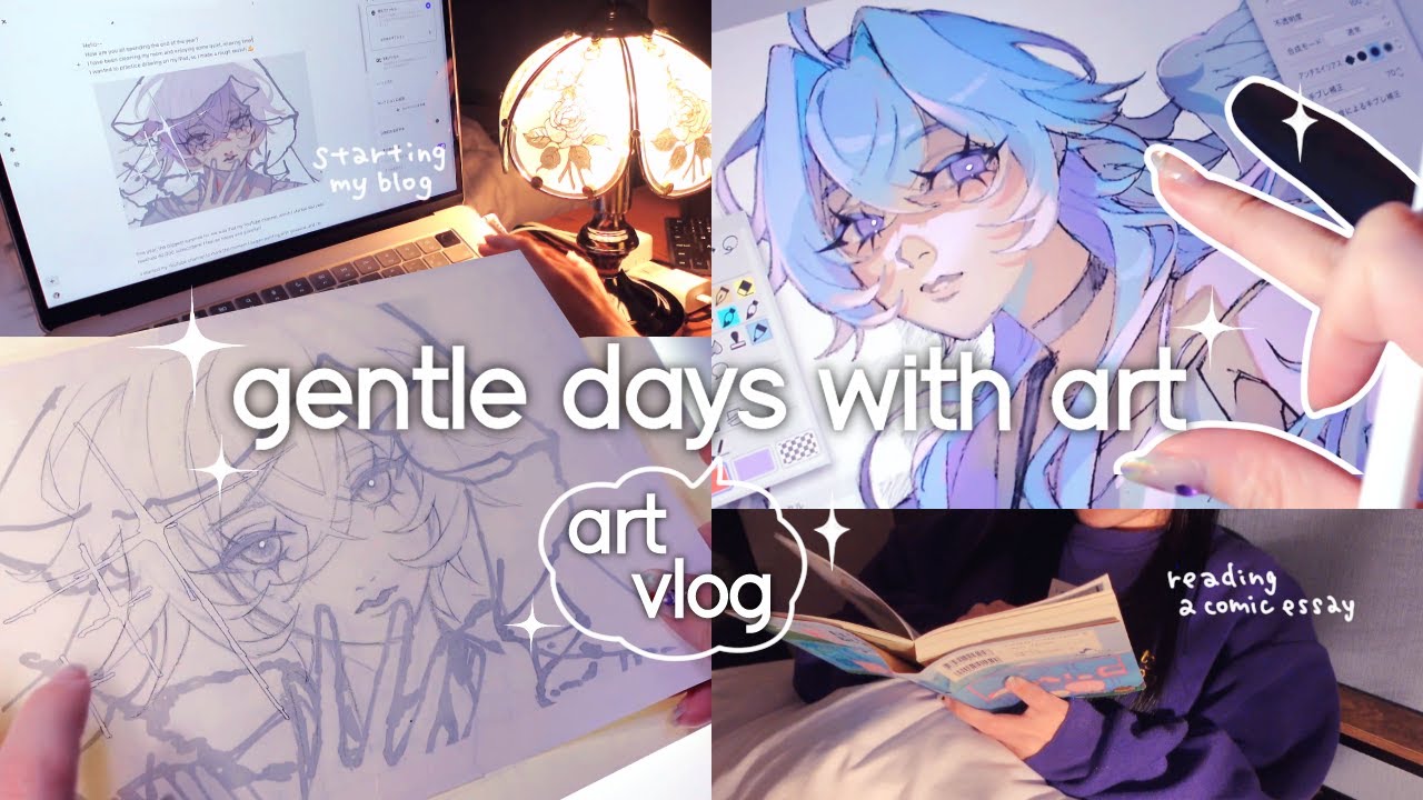 after burnout… I started drawing again ✧ quiet year-end days ❄︎｡ﾟ