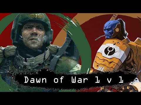 Dawn of War Soulstorm 1 v 1 Tau Empire (DANTIST) vs Imperial Guard (Jacek)